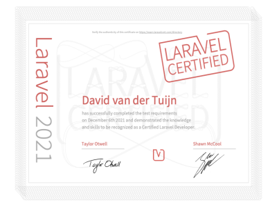 Laravel Certification